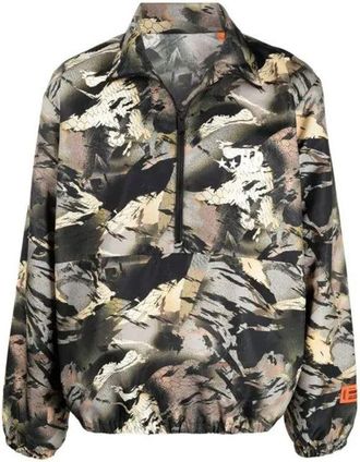 Heron Preston Bicolor Polyamide Shell Mens Jacket