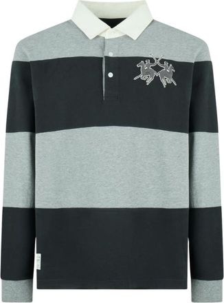 La Martina Polo de Rugby a Rayas Emanuel - Tops - Hombre - Gris - S