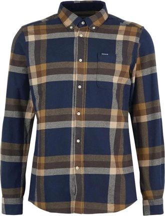 Barbour Overhemden, Heren, Veelkleurig, XL, Katoen, Folley Ruit Flanellen Overhemd