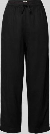 Ichi Leinenhose mit Eingrifftaschen Modell LINNO in Black, Gr&ouml;&szlig;e 34