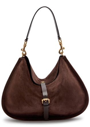 Etro Pony XL Suede Tote bag - Brown - One Size
