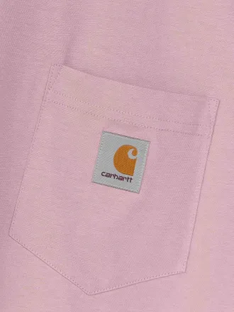 Carhartt Work in Progress Mens Cotton T-Shirt Pink Single Jersey T-Shirts And Polos