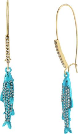 Betsey Johnson Sardine Drop Earrings in Blue at Nordstrom