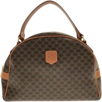 Celine Pre-owned Handbags, female, Brown, Size: ONE SIZE Pre-owned Coated Canvas Handbag