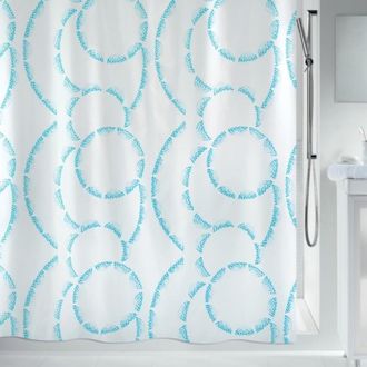 Spirella Spirella - Claire Cortina De Ducha De Poli&eacute;ster 180x180 Cm Azul Y Blanca
