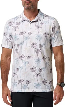 Travis Mathew Featherweight Palms Piqu&eacute; Polo in White at Nordstrom, Size Xx-Large