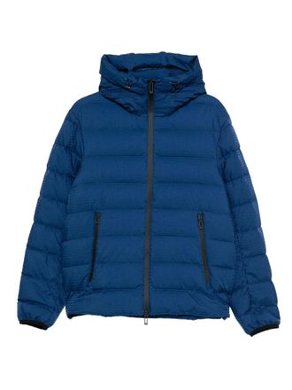 Emporio Armani quilted hooded jacket - men - Polyamide - 50 - Blue
