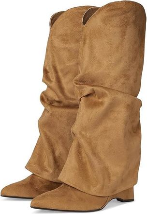 Nine West Amazin Womens Boots Cognac : 5.5 M, Suede/Synthetic