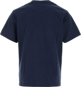 Sporty & Rich Mens Crest T-Shirt Navy Cotton