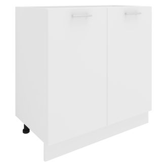 ebuy24 Gabinete De Cocina Vcm Dimensiones Aprox. Al. 82 X An. 80 X. T. 46 Cm Gabinete Con Dos Puertas Giratorias Muebles De Cocina - Esilo (blanco)