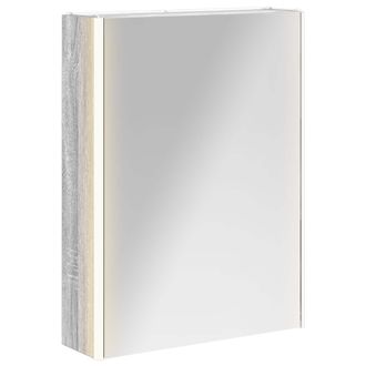 vidaXL Armario Con Espejo De Ba&ntilde;o Gris Sonoma 53,5 X 15,5 X 70 Cm Vidaxl