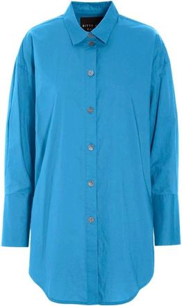 Bitte Kai Rand Dames, Blouses & Shirts, Blauw, Maat: 2XL Katoen