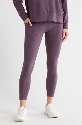 Balance Collection Riley High Waist Pocket Ankle Leggings in Heather Plum Perfect at Nordstrom Rack, Size X-Large