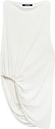 Jacquemus Peplo Top - Dames - Tops zonder mouwen - Wit - M - Polyester - Tops
