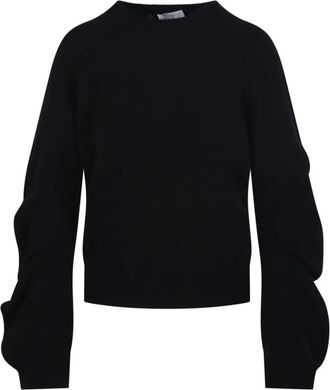 Nude Maglione con maniche a palloncino - Nero