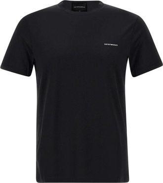 Emporio Armani T-Shirt - Heren - T-shirts - Zwart - S - Katoen - Tops