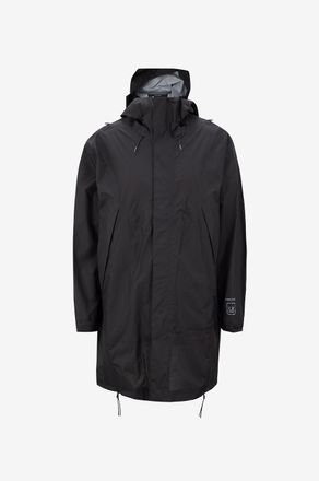 C.P. Company Langer wasserdichter Parka aus Pertex-Funktionsgewebe