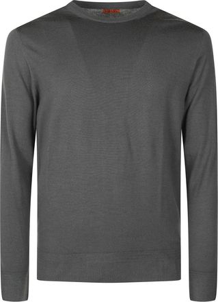 Barena Rondgebreide bovenkleding - Heren - Ronde hals truien - Grijs - 2XL - Truien & Vesten