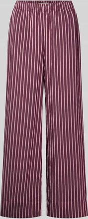 Only Regular Fit Weite Hose aus Viskose-Mix Modell MELDOLA in Bordeaux, Gr&ouml;&szlig;e XS