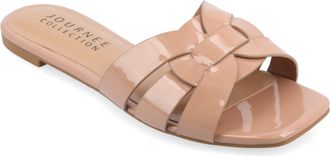 Journee Collection Women & apos;s Arrina Medium and Wide Width Flat Sandals