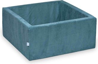 OEM Piscina Seca De 90x90x40 Cm, Color Pana Azul, Sin Pelotas