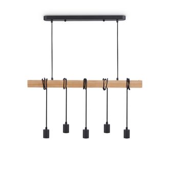 Paco Home Paco Home L&aacute;mpara De Suspensi&oacute;n Colgante Sal&oacute;n Comedor Cocina Vintage E27 Negro, L&aacute;mpara Colgante 5xe27