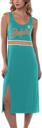 G-III 4Her by Carl Banks Womens G-III 4Her by Carl Banks Aqua Miami Dolphins Main Field Maxi Dress at Nordstrom, Size Xx-Large