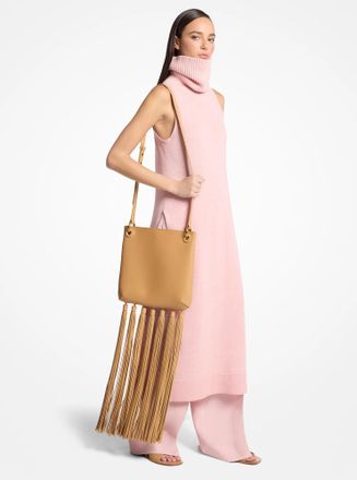 Michael Kors Tate Medium Tassel Leather Crossbody Bag