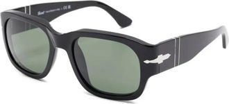 Persol Vierkante Zonnebril - unisex - Zonnebrillen - Zwart - 55 MM - Accessoires