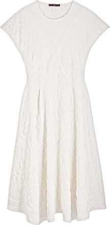 High High Party Floral-jacquard Stretch-jersey Midi Dress - White - 40 (UK8 / S)