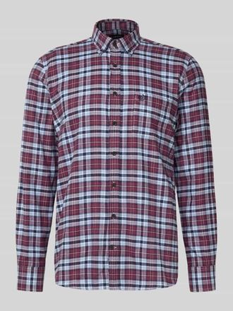 Bugatti Freizeithemd mit Knopfleiste in Bordeaux, Gr&ouml;&szlig;e XXXXL