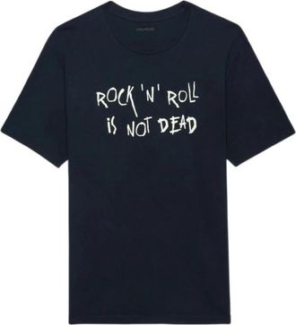 Zadig&Voltaire Tops, Heren, Zwart, S, RockNRoll T-Shirt