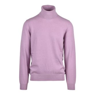 Alpha Studio Truien & Vesten, Heren, Roze, XL, Kasjmier, Dolcevita Kasjmier Gebreid