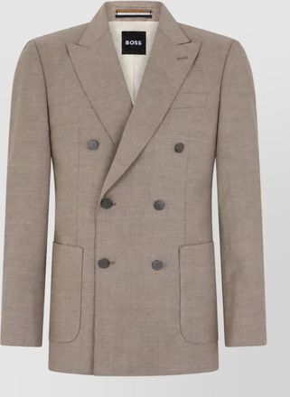 HUGO BOSS wool-blend double-breasted blazer