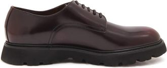 Doucal's Bordeaux Veterschoenen Made in Italy - Heren - Veterschoenen - Rood - 43 EU - Schoenen