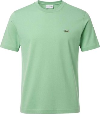 Lacoste Heren Geborduurd Logo Katoenen T-Shirt (Groen)