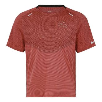 Nike Mens Nike Alphabet Printing Breathable Round Neck Short Sleeve Light Red T-Shirt DD4796-010