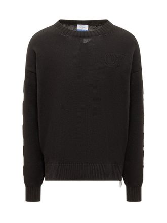 Off-white Black Oversized Sweaters