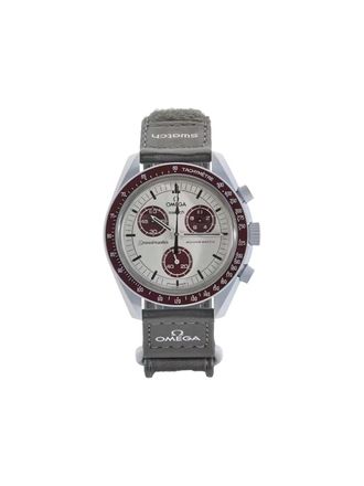 Omega xSwatch Moonswatch Mission to Pluto 42mm watch - Bianco