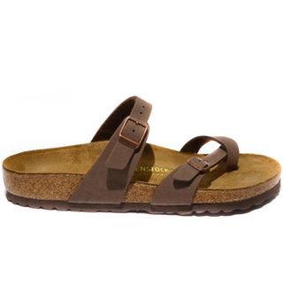 Birkenstock Comfort Slide Sandalen - unisex - Sandalen - Bruin - 36 EU - Leer - Schoenen