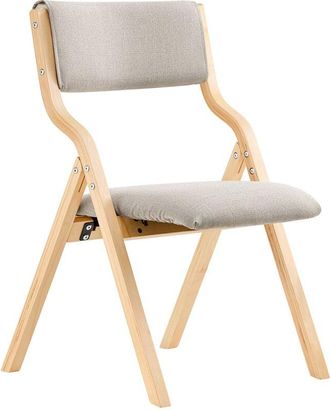 SoBuy Sedia pieghevole Stil Sedia Sedia da scrivania in betulla Grigio FST40-HG - Sobuy