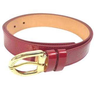 Louis Vuitton Pre-owned Monogram Vernis Standard Belt - female - Louis Vuitton Vintage - Vintage Belts - Red - ONE SIZE - Pre-owned