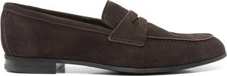 Churchs Penny Slot leren loafers - Heren - Loafers - Bruin - 43 1/2 EU - Leer - Schoenen