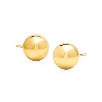 Ross-Simons 10mm 14kt Yellow Gold Ball Stud Earrings