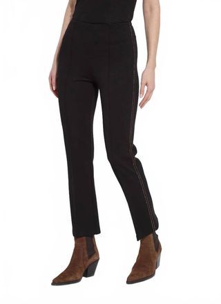 Lyss&eacute; Elysse Crystal Embellished Ankle Jeans In Black