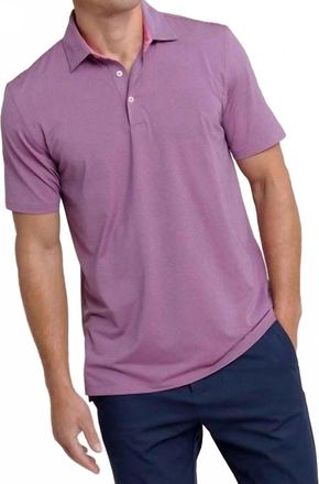 Southern Tide Meadowbrook Stripe Polo In Very Berry