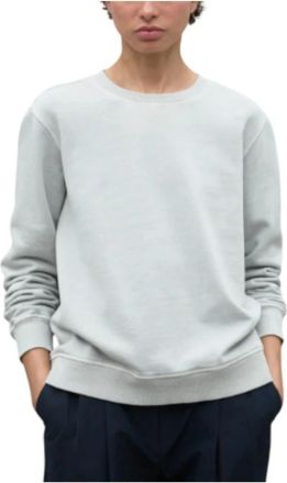 Ecoalf Katoenen sweatshirt met ribdetails - Dames - Sweatshirts - Grijs - XS - Katoen - Hoodies & sweatvesten