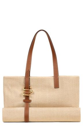 Cult Gaia Sandy Packable Raffia Tote in Cream at Nordstrom