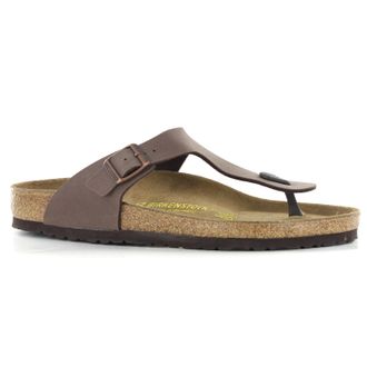 Birkenstock Gizeh BS Birko-Flor Unisex Toe Post Sandals - Mocca - Size:UK 10.5