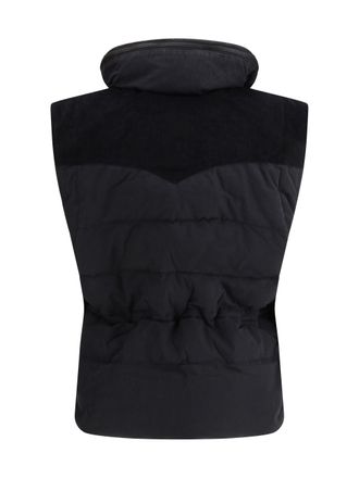 Isabel Marant Womens Olfa Padded Gilet Faded Black Down Jackets Coat